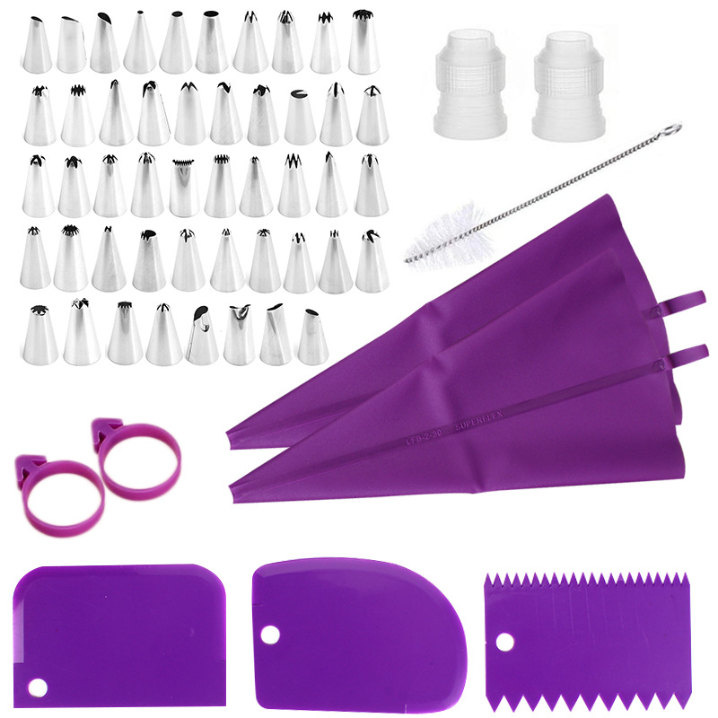 Commercial Kitchen Accessories - Set spuitzakken en spuitmondjes van roestvrij