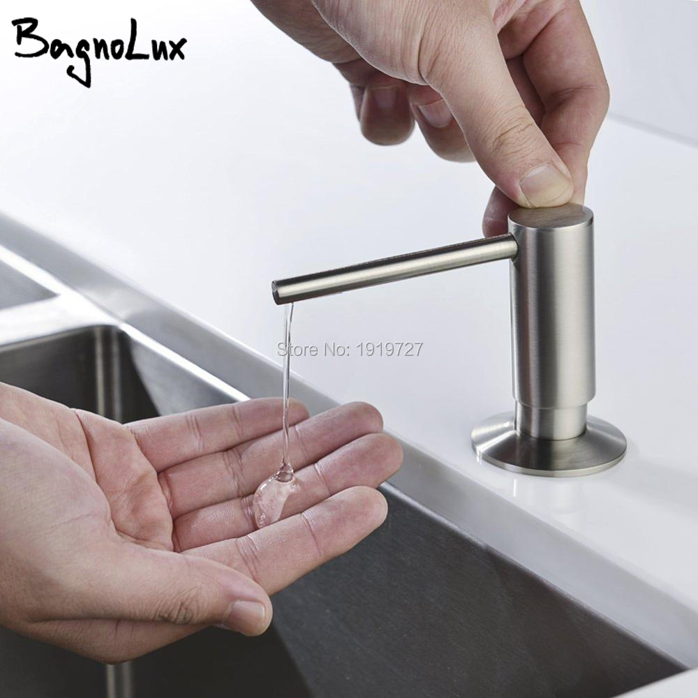 Commercial Quality Kitchen Faucet - Moderne lotiondispenser van geborsteld nikkel met