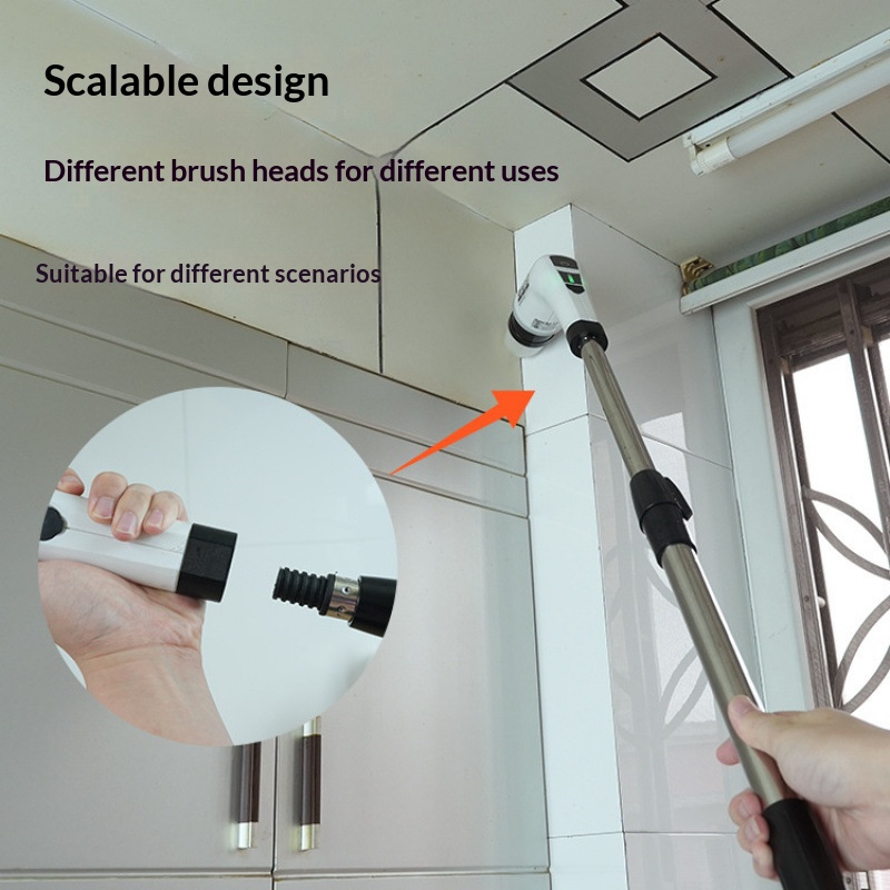 Commercial Kitchen Cleaning - HOMEFISH Draadloze Spin Scrubber Elektrische Reinigingsborstel