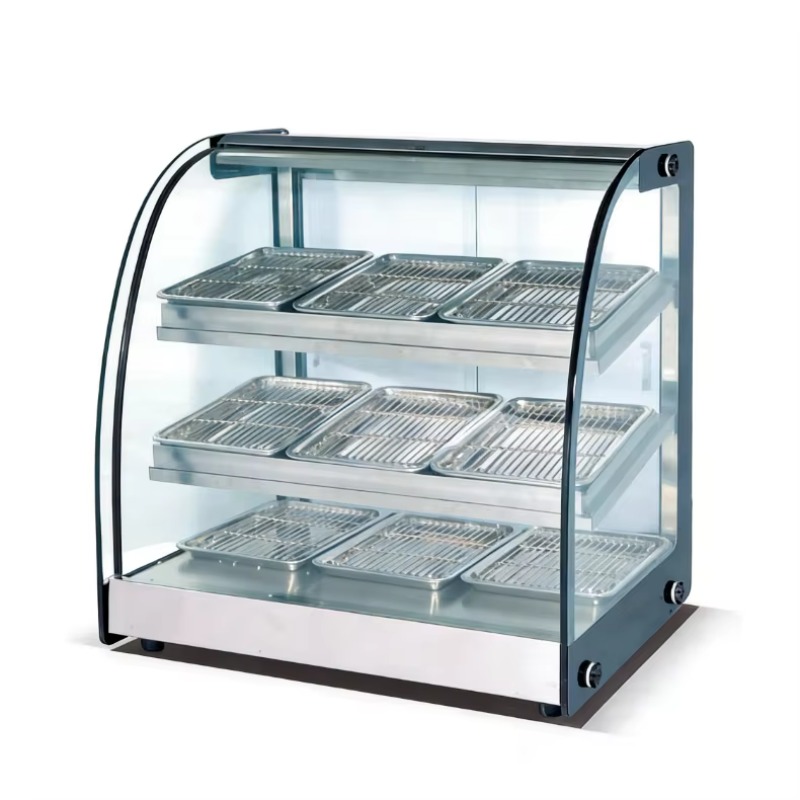 Commercial Kitchen Accessories - Commerciële keukenuitrusting verwarmde roestvrijstalen gebogen isolatiekast