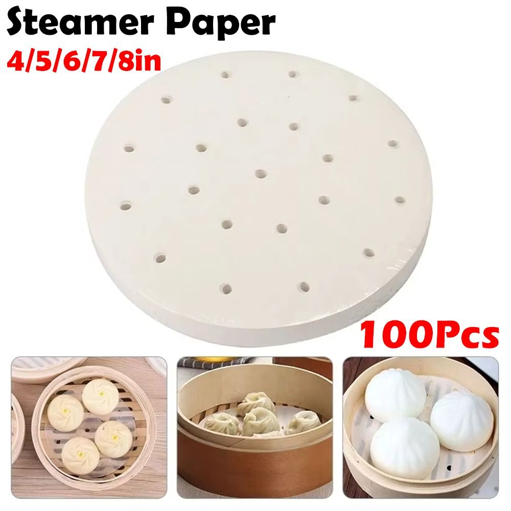 Commercial Kitchen Accessories - 100 Stuks Gestoomd Papier Gestoomde Broodjes