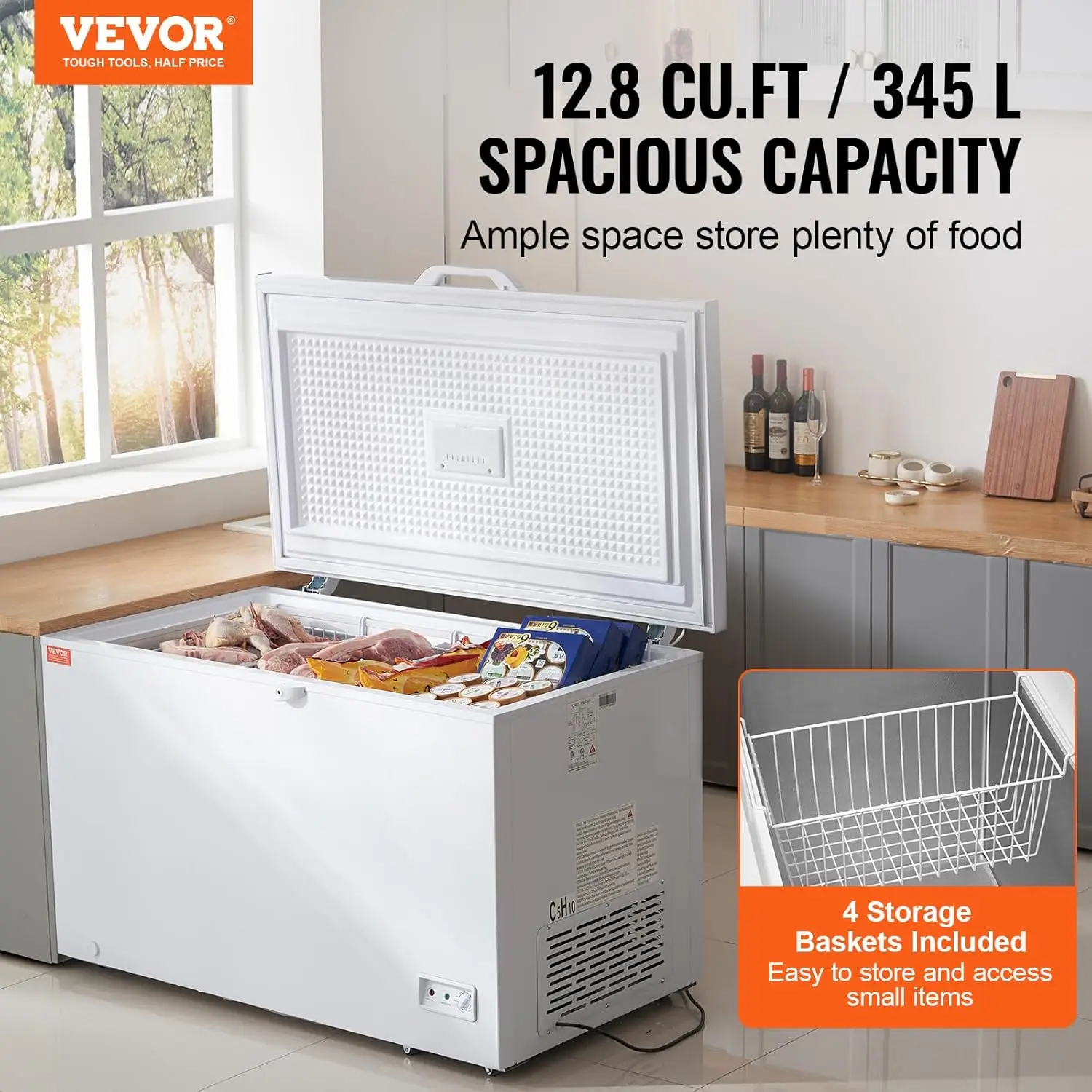 Diepvrieskist, 12,8 Cu.ft / 34 - Commercial Chest Freezer recensie en prijs