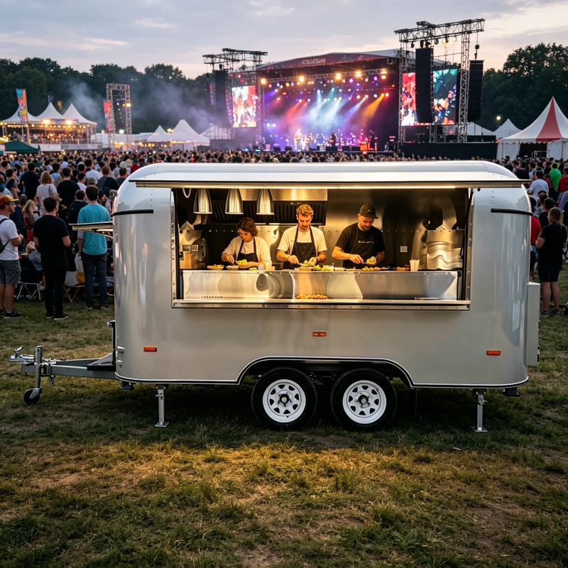 Roestvrijstalen voedseltrailer - Commercial Kitchen Layout recensie en prijs