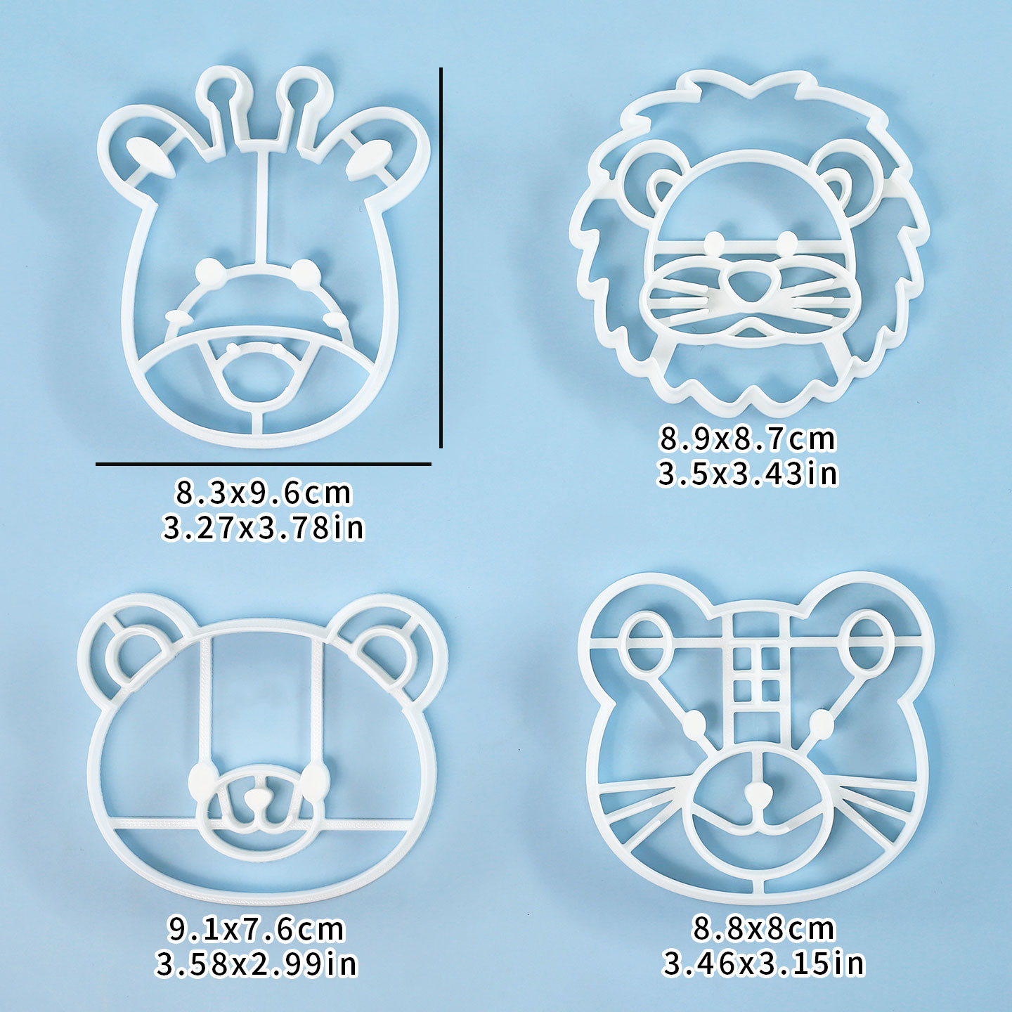 4-delige set dierenkoekjesvorm - Commercial Kitchen Equipment List recensie en prijs