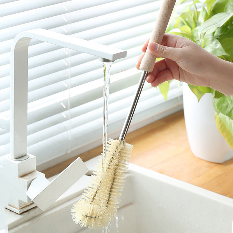 Flessenborstel met lange houte - Commercial Kitchen Cleaning recensie en prijs
