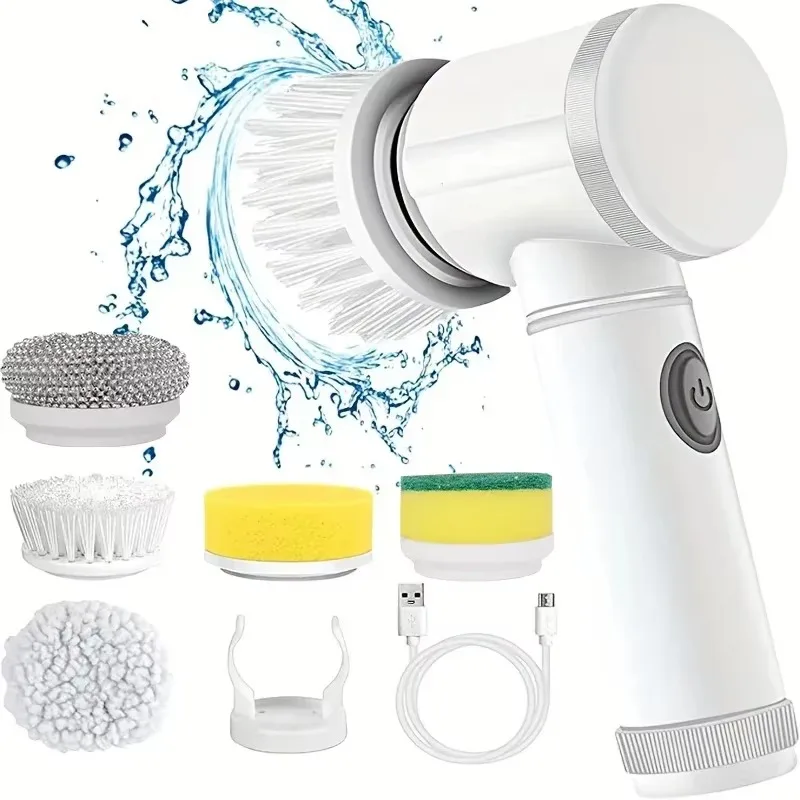 Nieuwe draadloze spin-schrobma - Commercial Kitchen Cleaning recensie en prijs