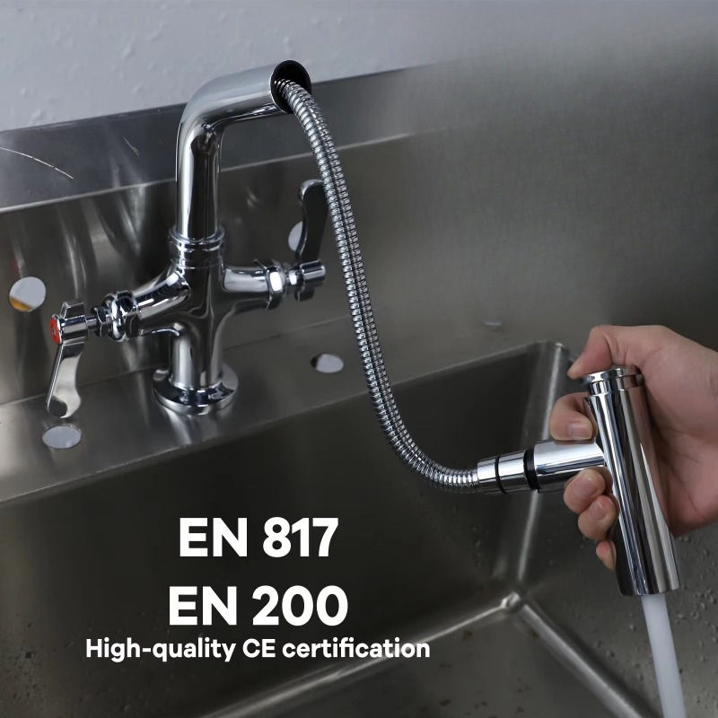 Hoge kwaliteit dubbelgreeps aa - Commercial Quality Kitchen Faucet recensie en prijs